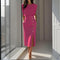 Elegant Midi Dress with Front Slit – Wedding Guest Dress for Special Occasions 5