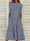 Floral Midi Dress for Women – Elegant Wedding Guest & Summer Party Dress 1