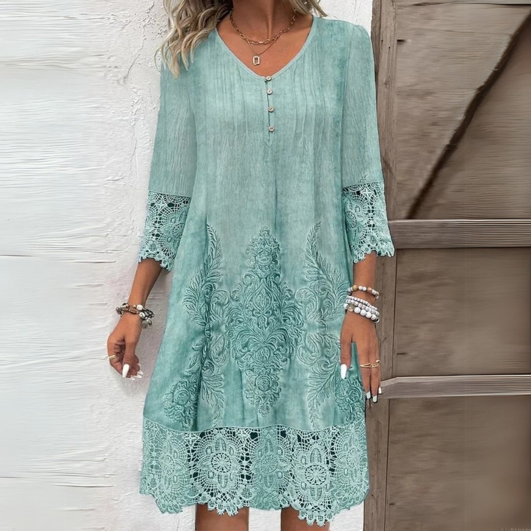 Floral Midi Dress for Weddings – Stylish Comfortable Summer Dress 1