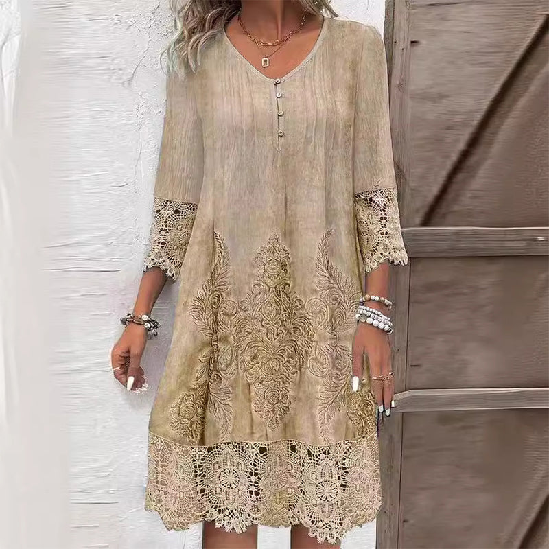 Floral Midi Dress for Weddings – Stylish Comfortable Summer Dress 2