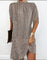 Short Evening Dress with Batwing Sleeves & Pleated Collar – Elegant Occasion Dress 3