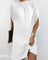 Short Evening Dress with Batwing Sleeves & Pleated Collar – Elegant Occasion Dress 5