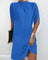 Short Evening Dress with Batwing Sleeves & Pleated Collar – Elegant Occasion Dress 6