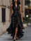 Wrap Maxi Evening Dress for Women – Elegant V-Neck Gown for Special Occasions 0