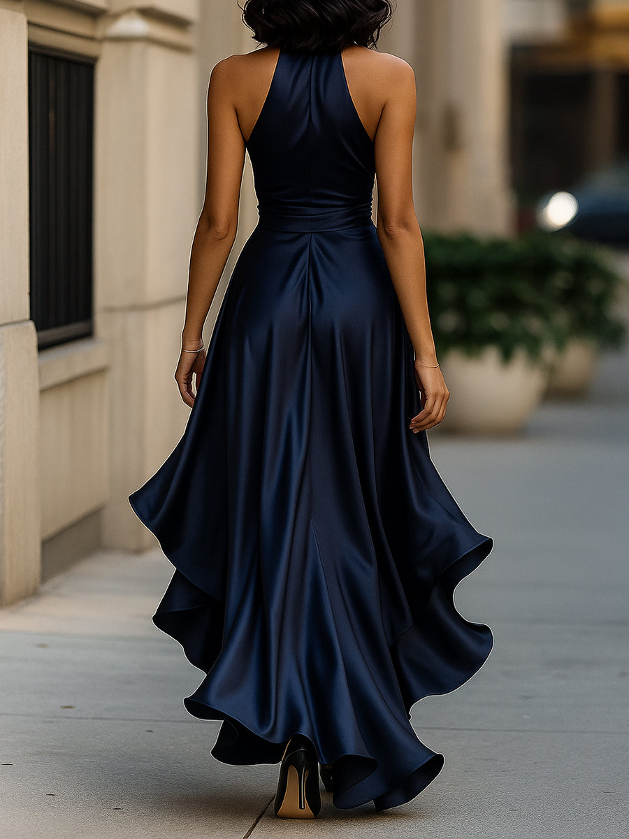 Wrap Maxi Evening Dress for Women – Elegant V-Neck Gown for Special Occasions 5