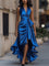 Wrap Maxi Evening Dress for Women – Elegant V-Neck Gown for Special Occasions 8