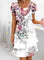 Ruffle Wedding Guest Dress with Short Sleeves – Elegant Evening Dress – Caroline 0