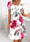 Ruffle Wedding Guest Dress with Short Sleeves – Elegant Evening Dress – Caroline 2