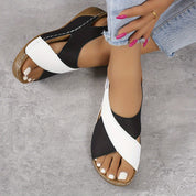 Women's Two-Tone Sandals – Fashionable Summer Sandals – Sunny 8