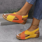 Women's Two-Tone Sandals – Fashionable Summer Sandals – Sunny 9