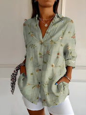 Chic Printed Blouse for Women – Elegant Style for Any Occasion 0