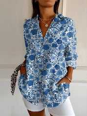 Chic Printed Blouse for Women – Elegant Style for Any Occasion 1
