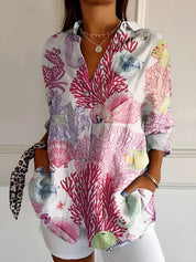 Chic Printed Blouse for Women – Elegant Style for Any Occasion 3