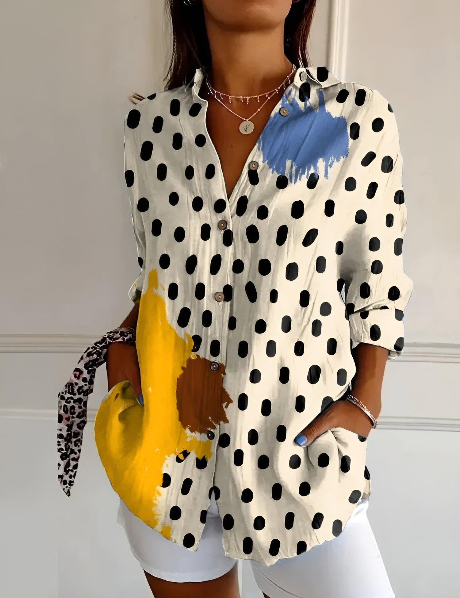 Chic Printed Blouse for Women – Elegant Style for Any Occasion 8