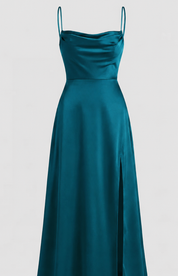 Maxi Dress with Slit for Women – Elegant Wedding Guest & Summer Dress