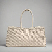 Women's Woven Leather Handbag – Stylish Everyday Tote Bag 7
