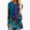 Boho Tunic Top for Women – Long-Sleeve Patchwork Tunic for Any Occasion 0