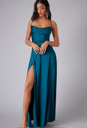 Maxi Dress with Slit for Women – Elegant Wedding Guest & Summer Dress