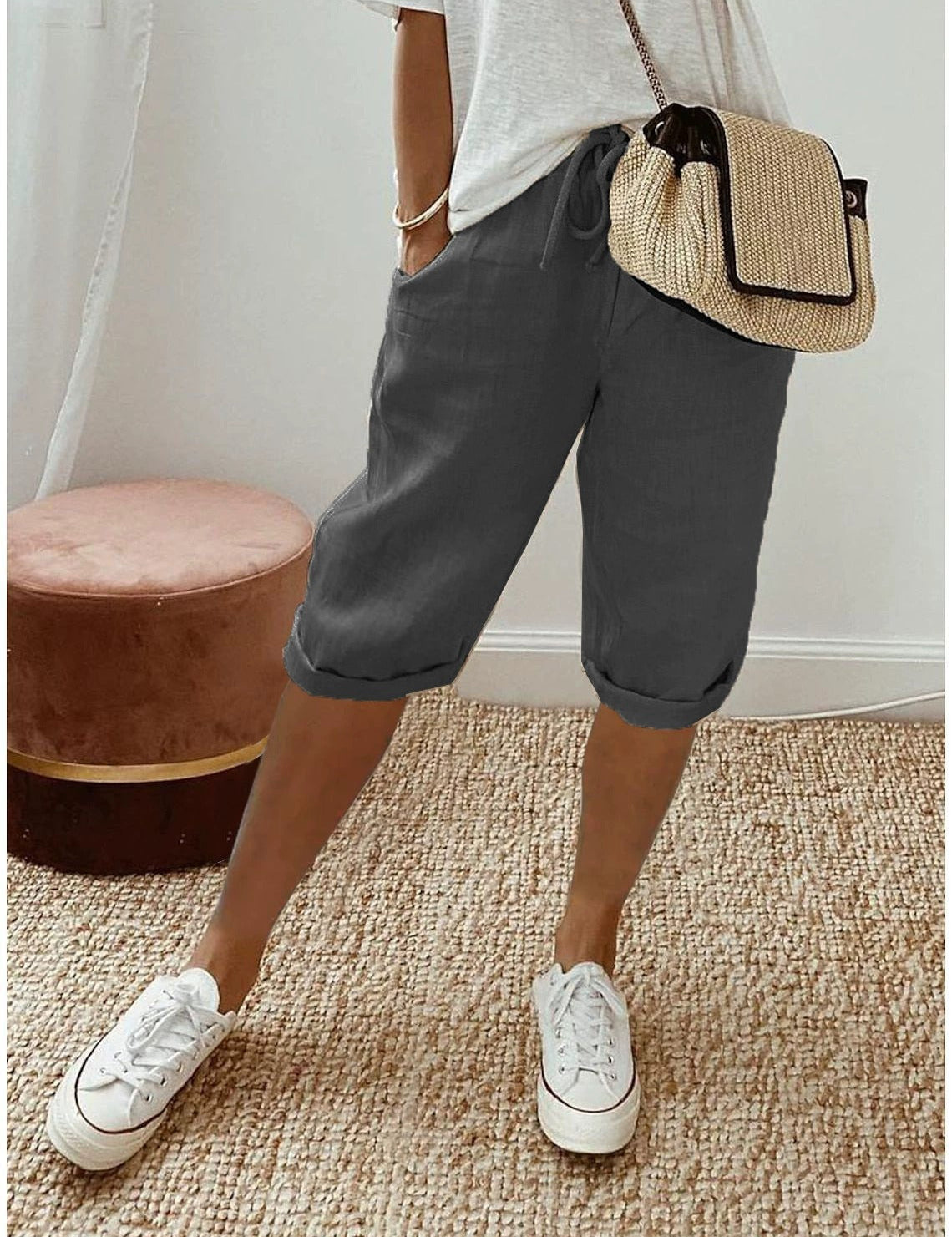 Women's Capri Trousers – Relaxed-Fit Summer Trousers for Warm Days