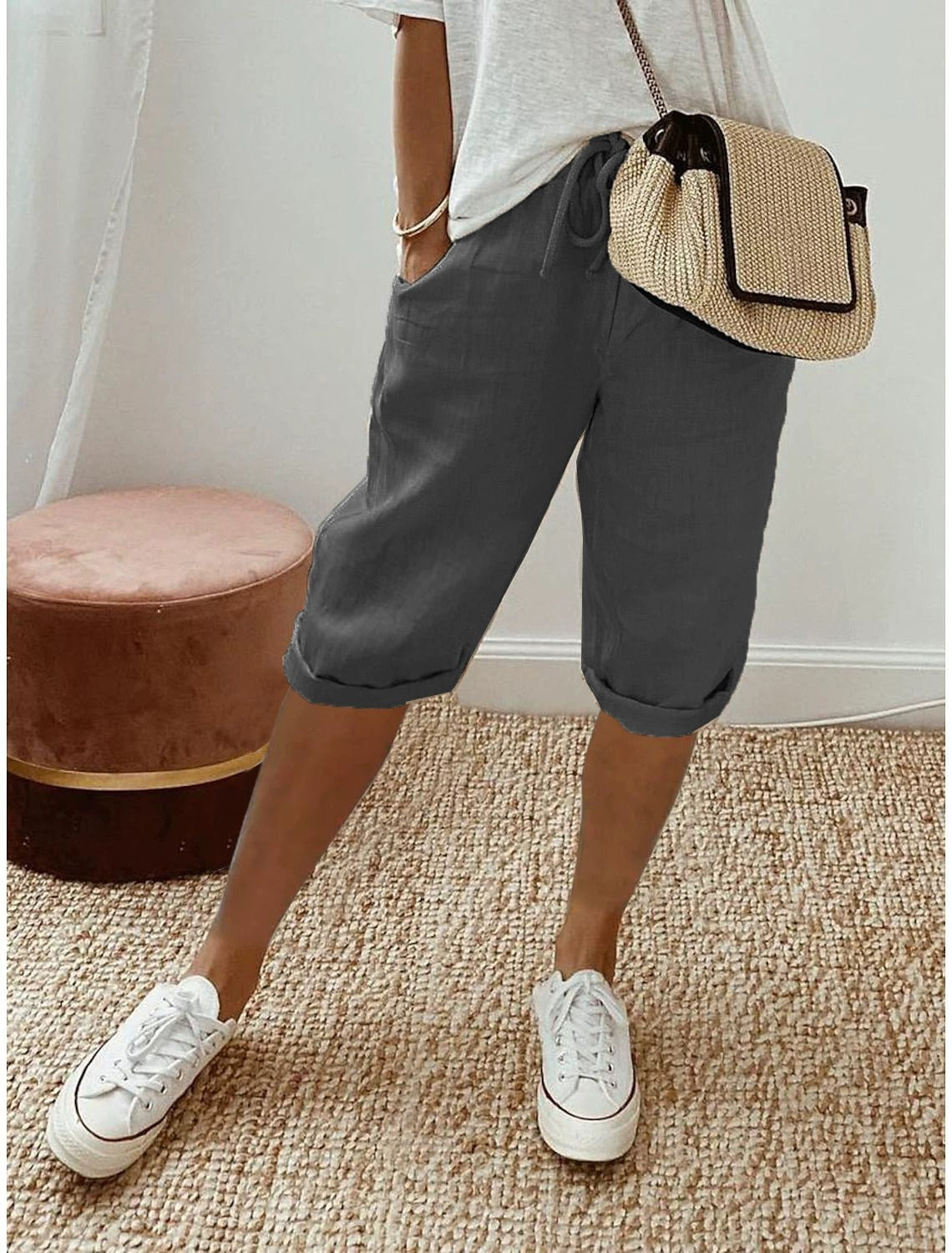 Women's Capri Trousers – Relaxed-Fit Summer Trousers for Warm Days