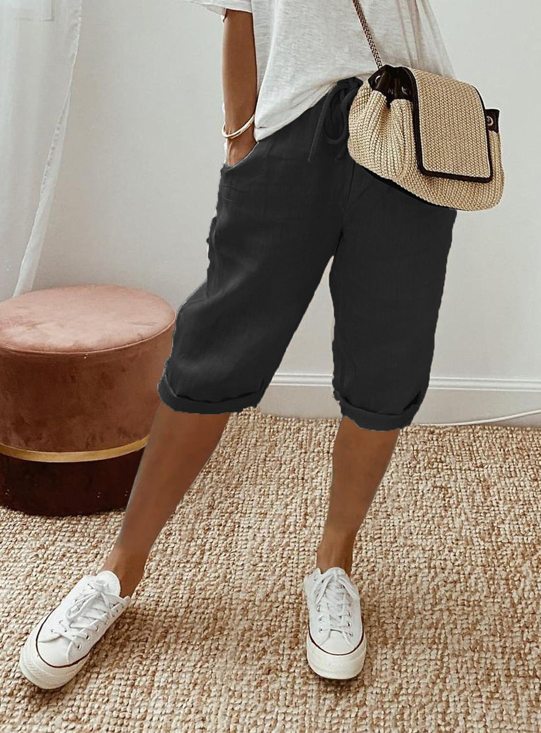 Women's Capri Trousers – Relaxed-Fit Summer Trousers for Warm Days