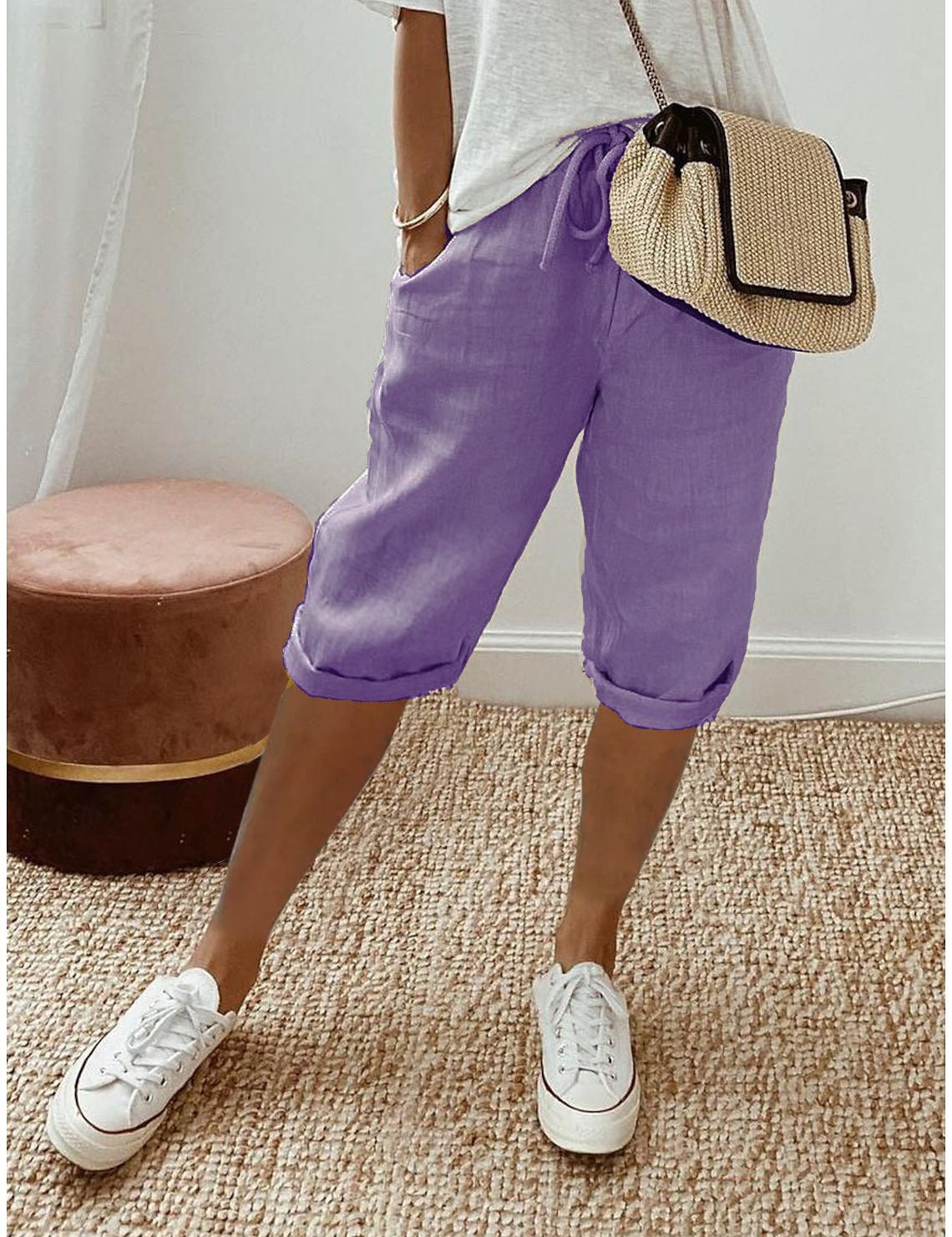 Women's Capri Trousers – Relaxed-Fit Summer Trousers for Warm Days