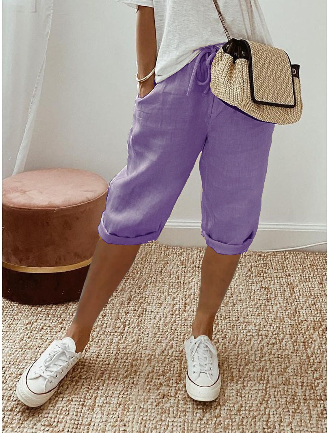 Women's Capri Trousers – Relaxed-Fit Summer Trousers for Warm Days