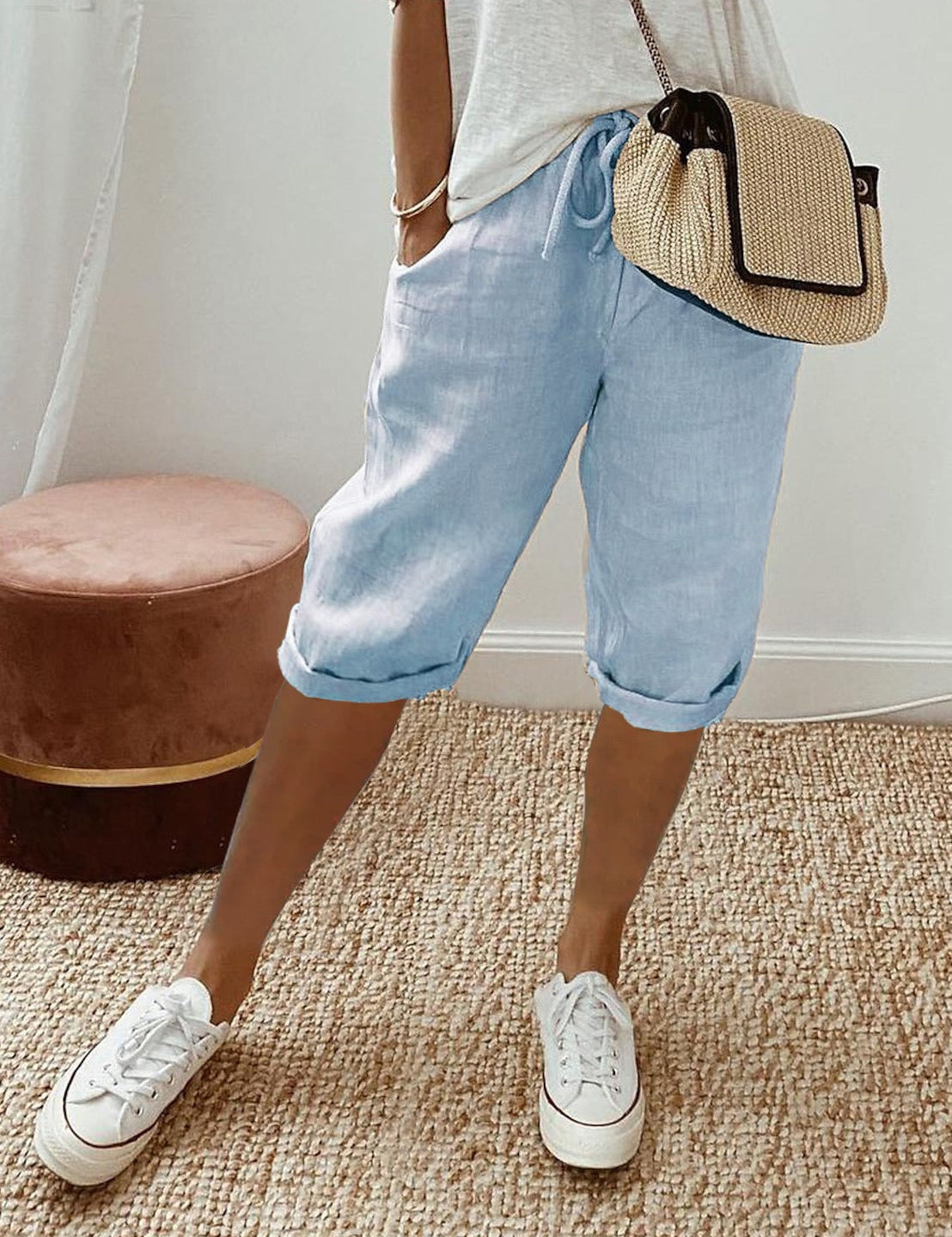 Women's Capri Trousers – Relaxed-Fit Summer Trousers for Warm Days