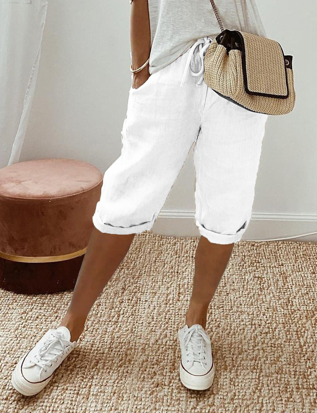 Women's Capri Trousers – Relaxed-Fit Summer Trousers for Warm Days
