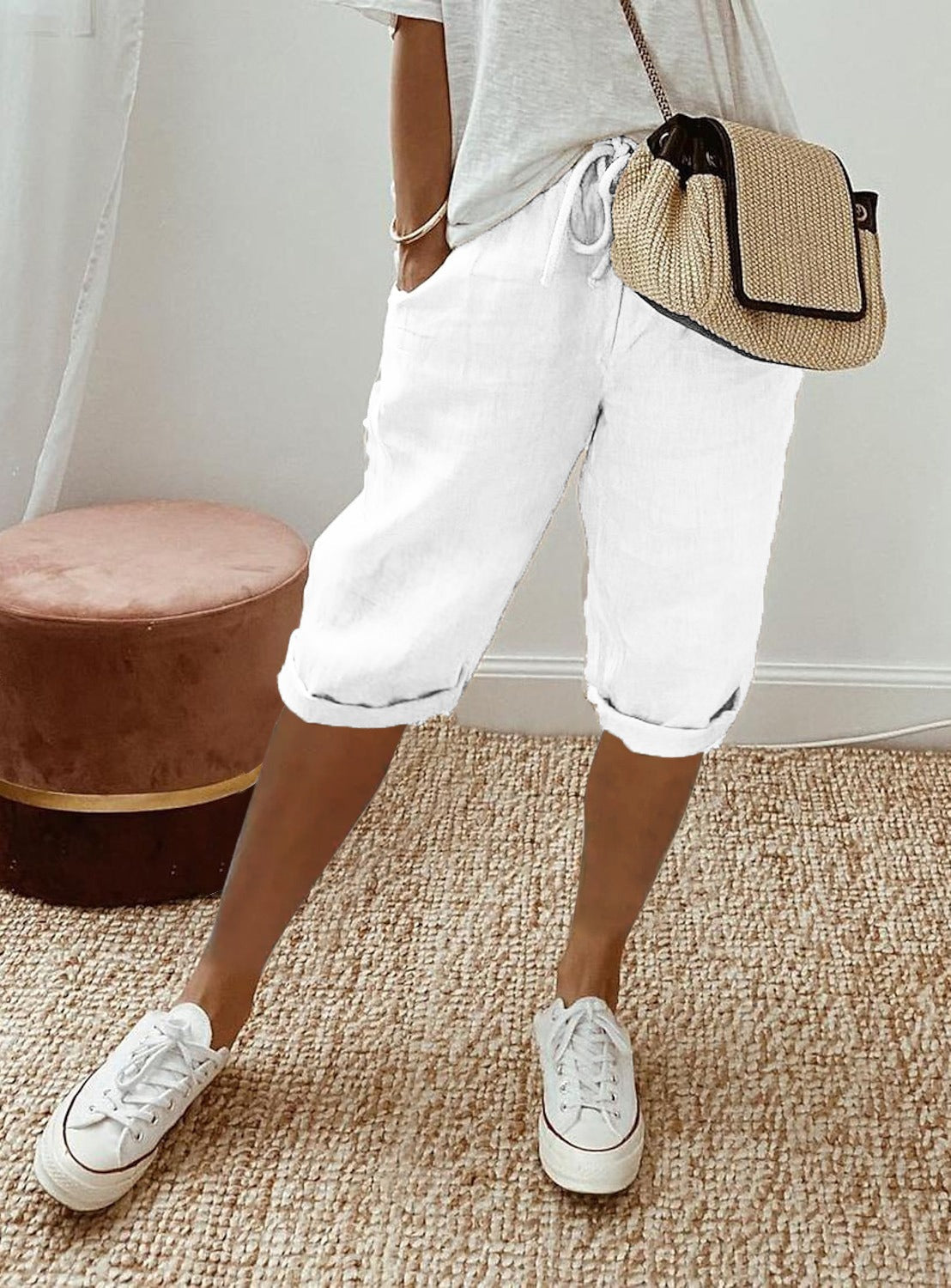 Women's Capri Trousers – Relaxed-Fit Summer Trousers for Warm Days