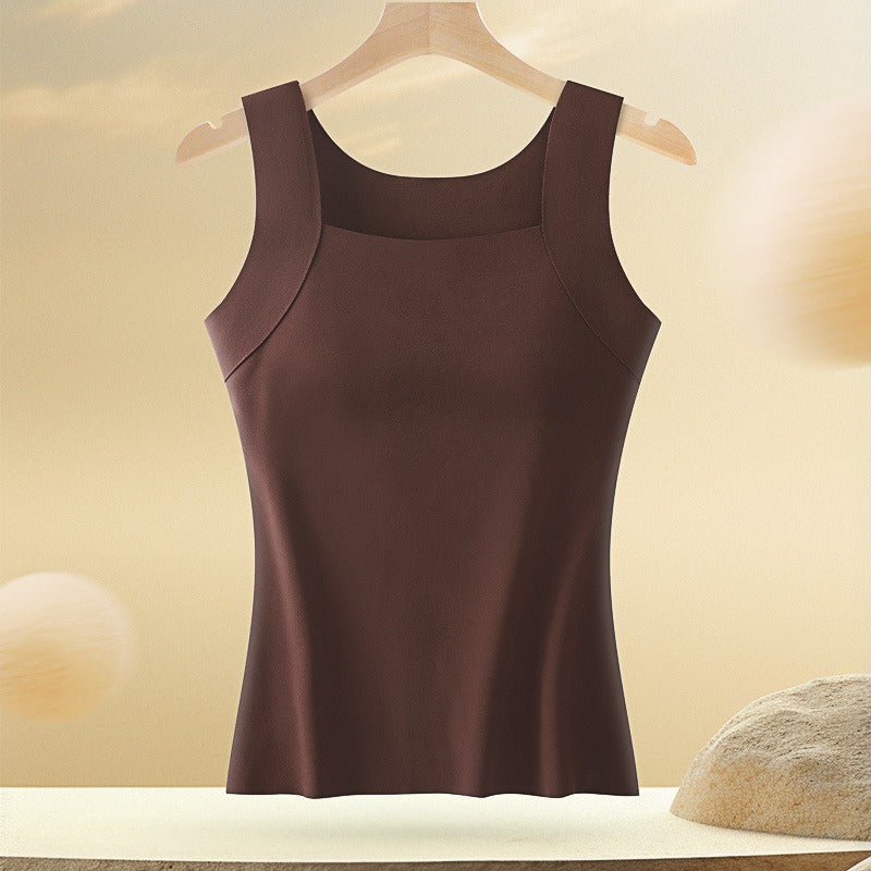 Women's Cami with Built-In Bra – Breathable Support Vest Top – Giulia