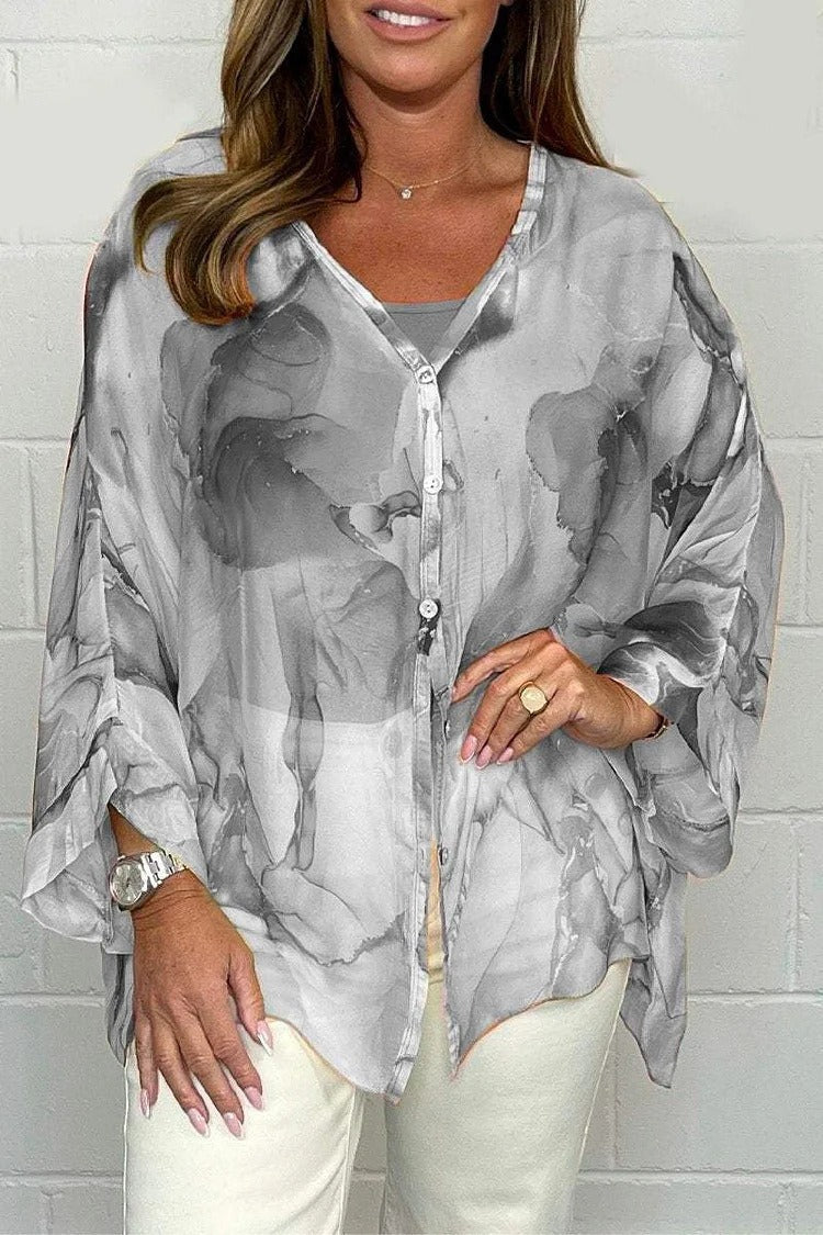Printed Blouse for Women – Chic Lightweight Summer Blouse – Zara