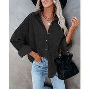 Corduroy Shirt for Women – Spring Casual Corduroy Overshirt – Cassie