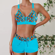 Two-Piece Swimsuit for Women – Elegant Adjustable Bikini Set for Summer