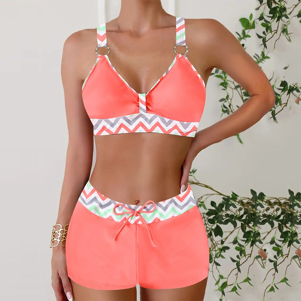 Two-Piece Swimsuit for Women – Elegant Adjustable Bikini Set for Summer
