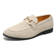 Men's Black Loafers with Arch Support – Elegant Slip-On Shoes