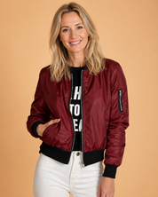 Women's Bomber Jacket with Pockets & Zip – Stylish Functional Everyday Jacket