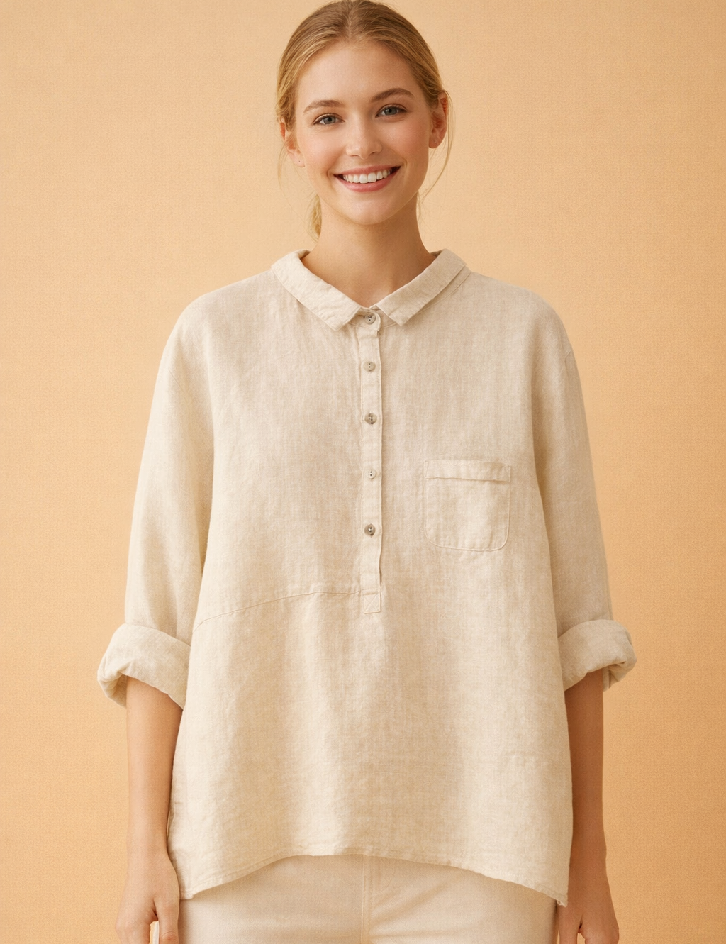Casual Shirt for Women – Breathable Cotton Everyday Shirt – Cecilia