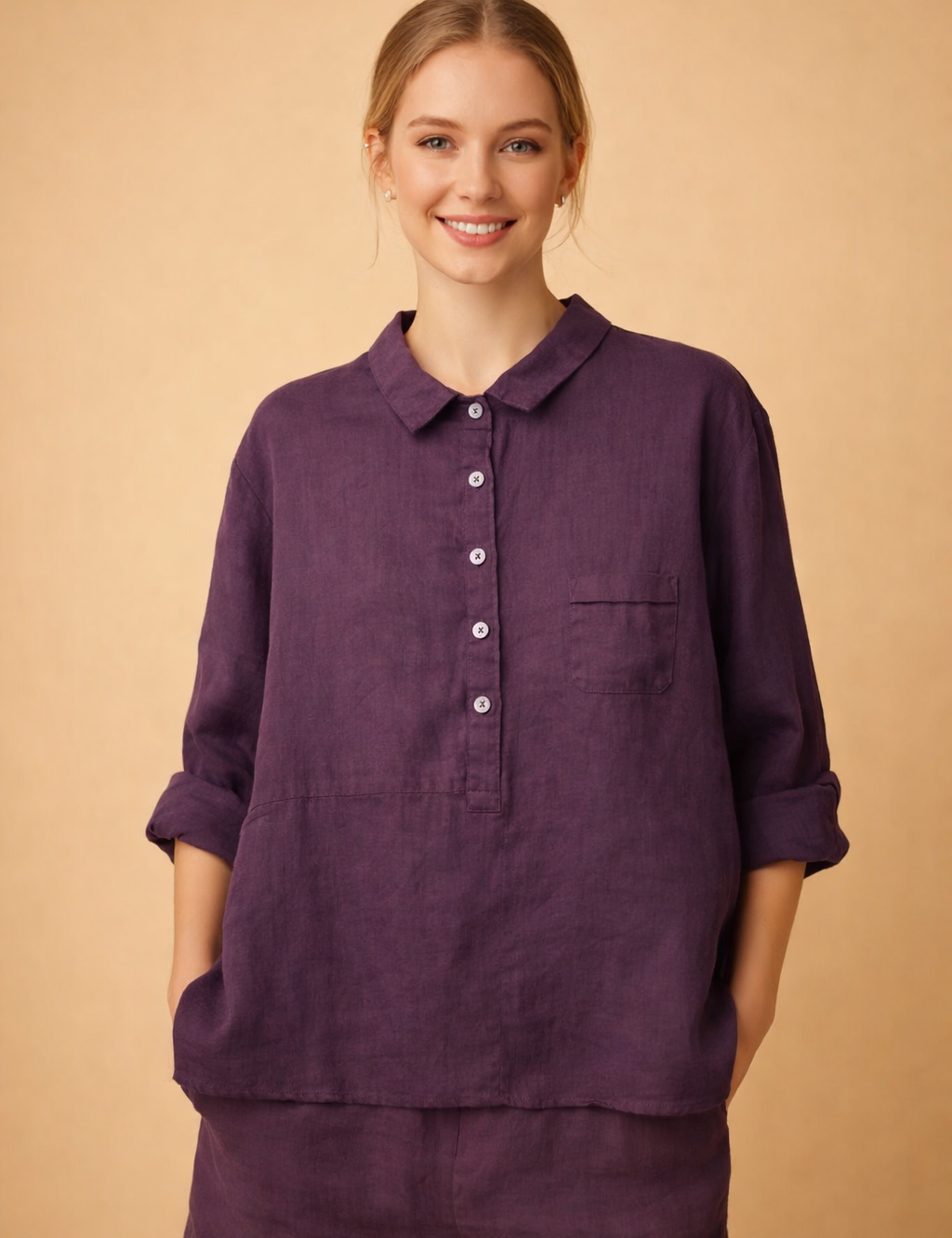 Casual Shirt for Women – Breathable Cotton Everyday Shirt – Cecilia