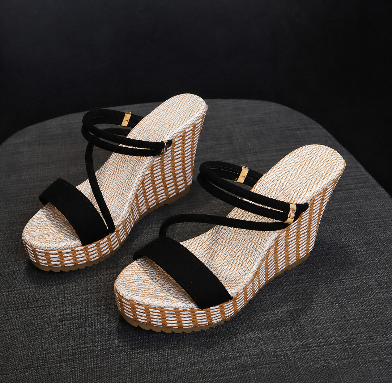 Women's Strappy Platform Sandals – Elegant Summer Sandals – Adelina