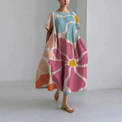 Floral Dress for Women – Relaxed Elegant Summer Dress – Zyra 0