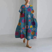 Floral Dress for Women – Relaxed Elegant Summer Dress – Zyra 6