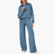 Women's Tracksuit Set – Zip-Top & Wide-Leg Trouser Co-ord 15