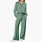 Women's Tracksuit Set – Zip-Top & Wide-Leg Trouser Co-ord 19