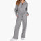 Women's Tracksuit Set – Zip-Top & Wide-Leg Trouser Co-ord 7