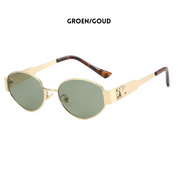 Gold Sunglasses for Women – Retro Round UV-Protection Sunglasses 2