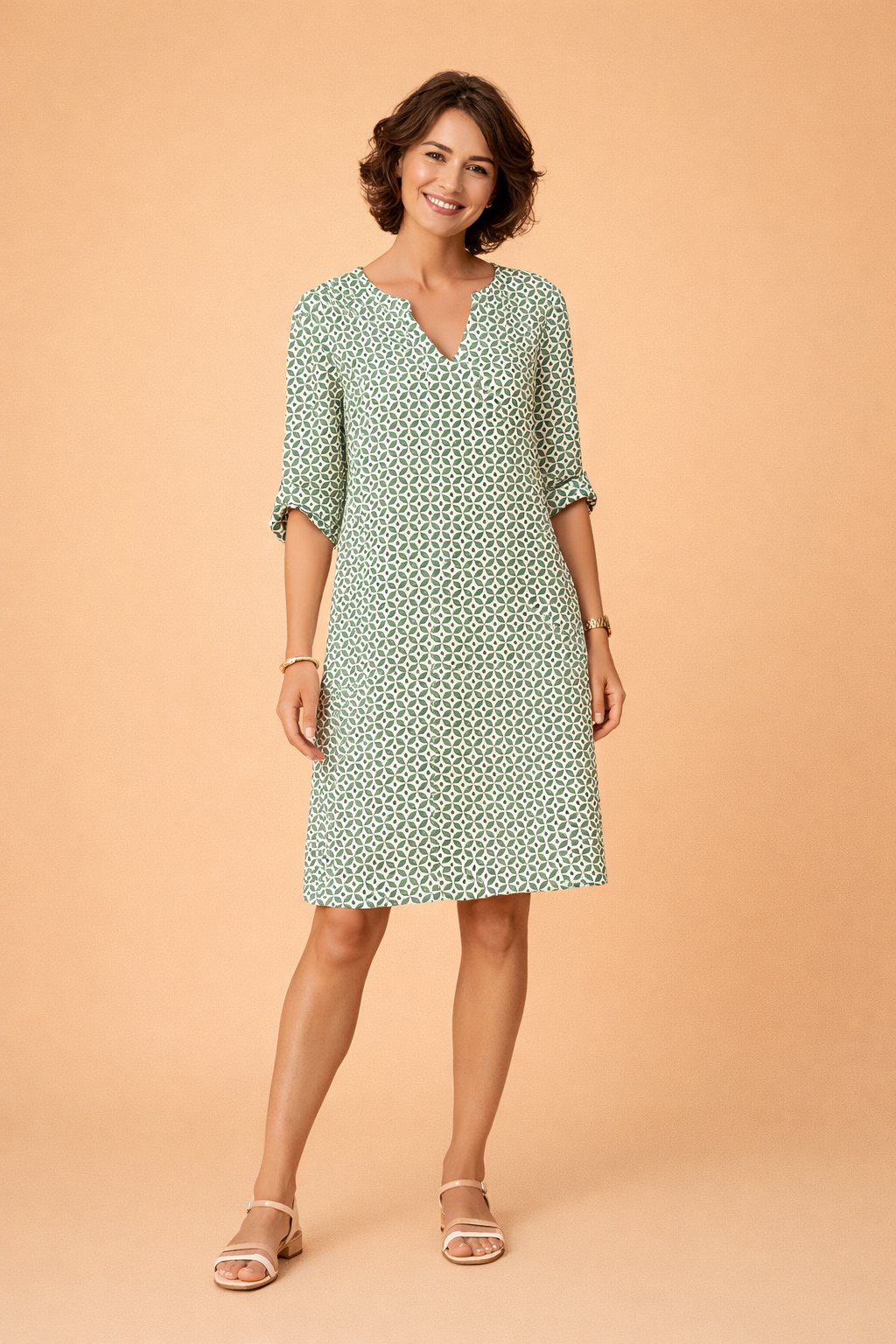 Sweetheart Neckline Midi Dress for Women – Relaxed Summer Dress – Lily