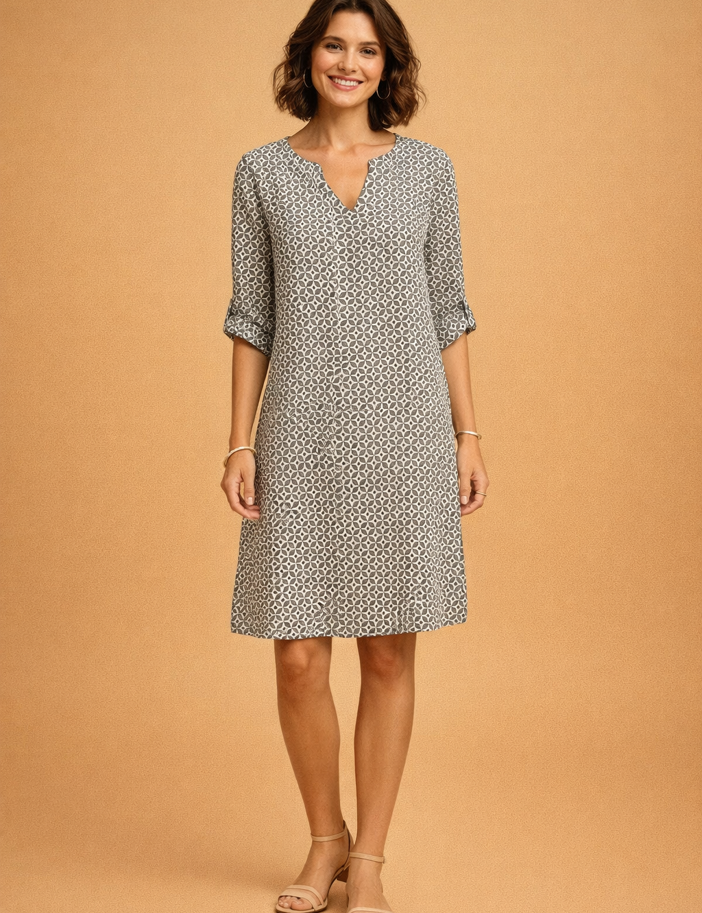 Sweetheart Neckline Midi Dress for Women – Relaxed Summer Dress – Lily