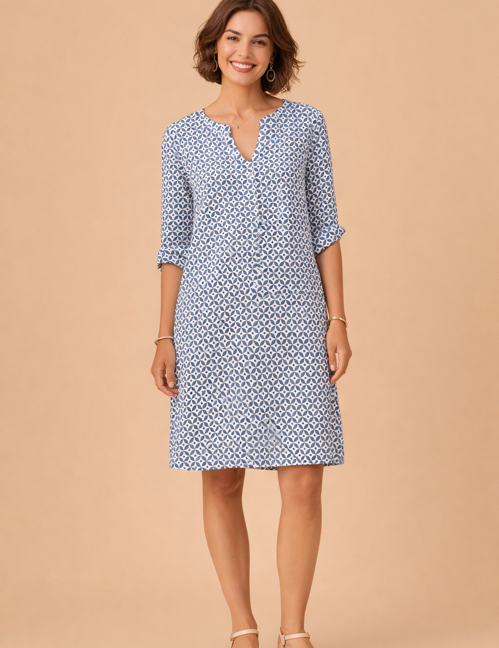 Sweetheart Neckline Midi Dress for Women – Relaxed Summer Dress – Lily