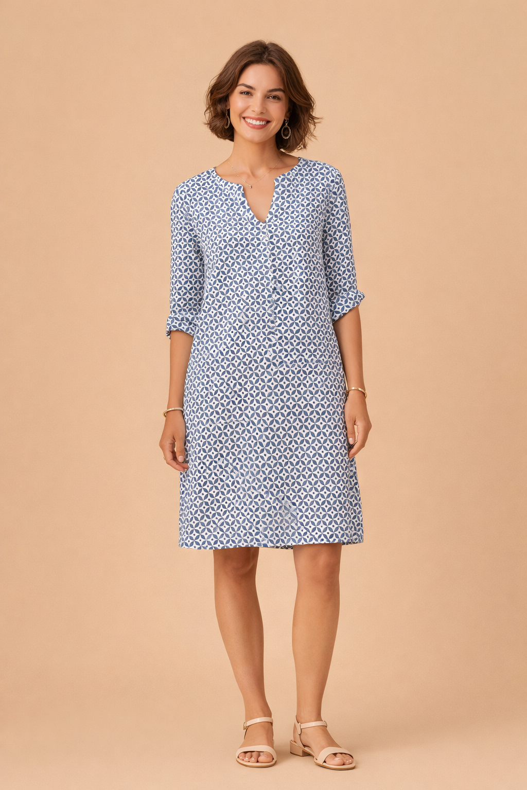 Sweetheart Neckline Midi Dress for Women – Relaxed Summer Dress – Lily